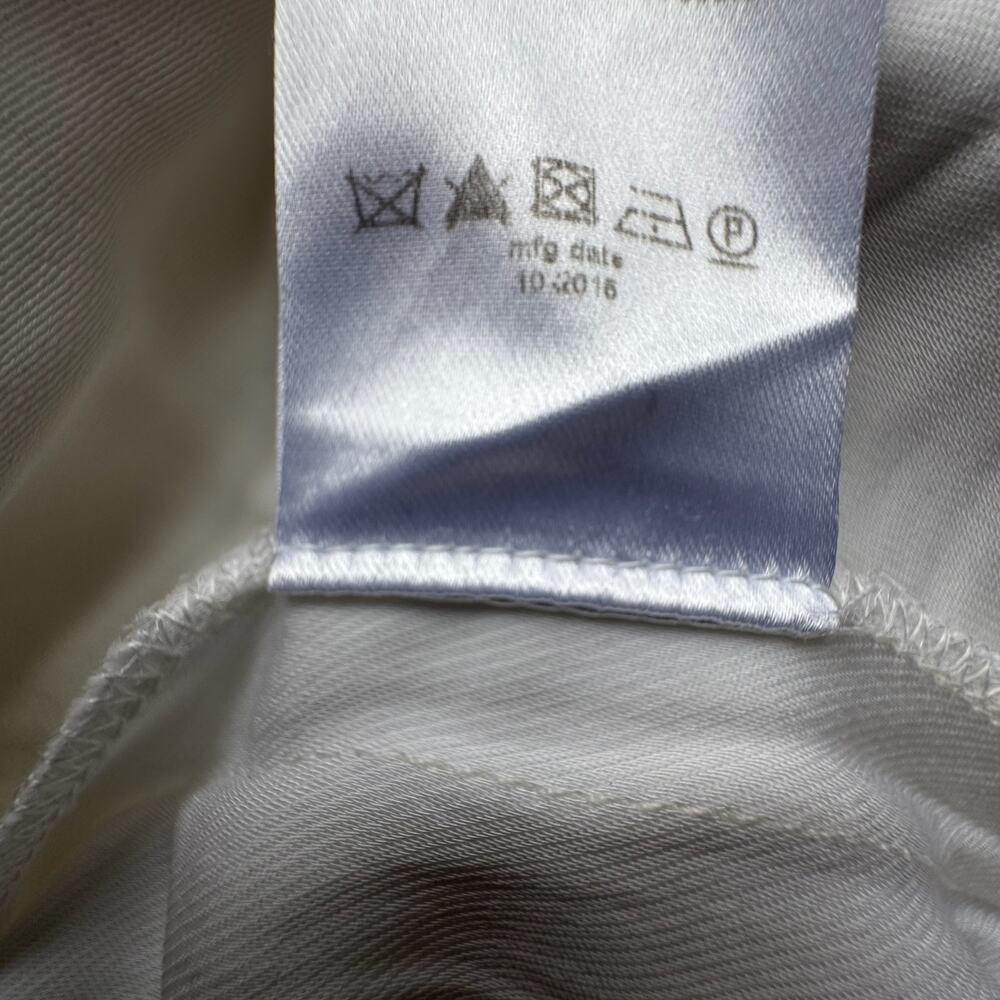 LANVIN PARIS White Crepe Wide-leg Pants - Picture 7 of 9
